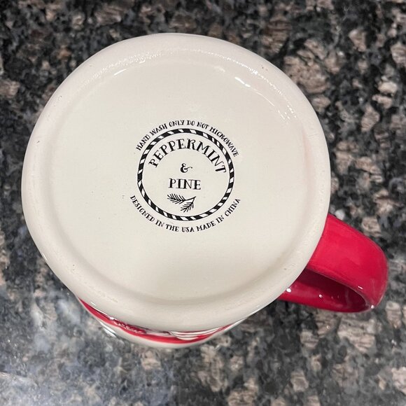 *NEW* Festive Christmas Red Gingerbread House Mug by Peppermint and Pine - Picture 7 of 7